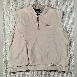 Zero Restriction Golf Outerwear Pullover Vest Beige Ladies Large Made in USA